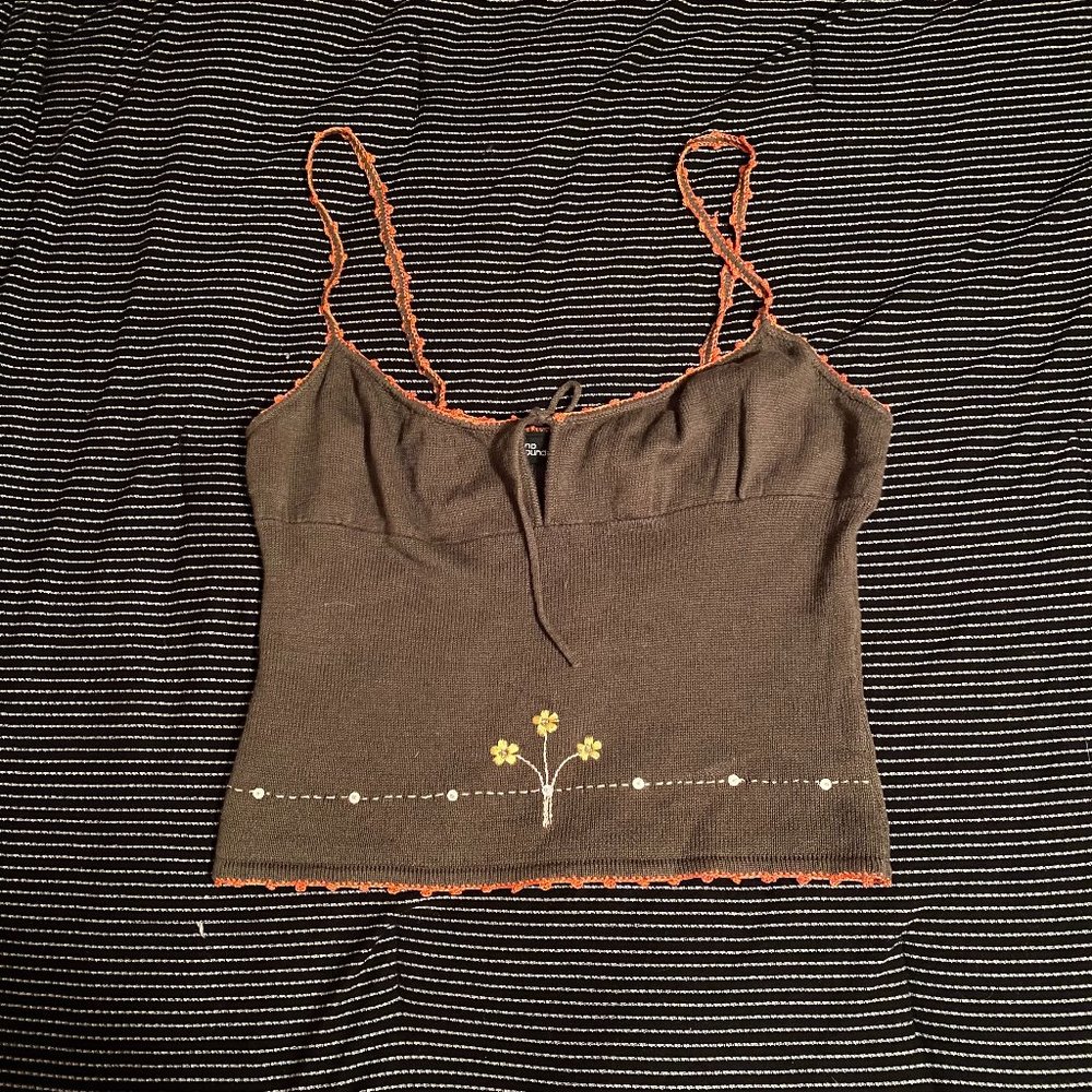 VINTAGE GREEN TANK TOP 60s 70s